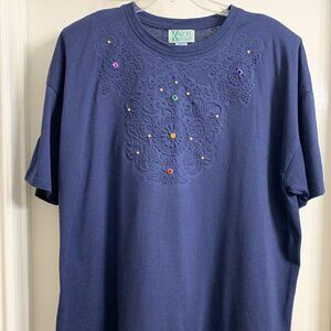 Kavio Designs Women's Dark Navy Blue Shirt NWT Size 3X